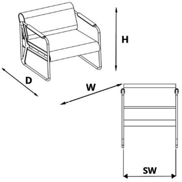 Round Lounge Bekleme Koltuğu Ply Java 210
