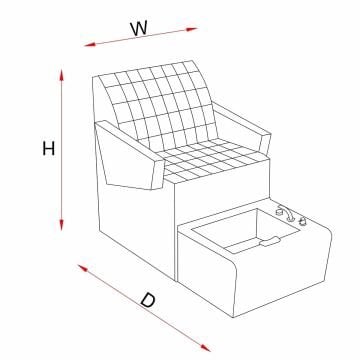 Foot Relax Spa Kuaför Pedikür Koltuğu Ply Bello 020