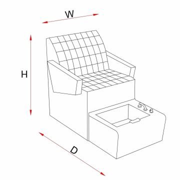 Foot Relax Spa Kuaför Pedikür Koltuğu Ply Bello 620