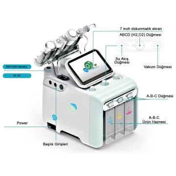 Portable Hydra Facial Cilt Bakım Cihazı