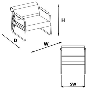 Pearl Lounge Double Bekleme Koltuğu Ply Java 210
