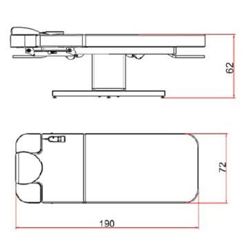 3 Motorlu Naomi Lg Wma Cilt Bakım, Masaj ve Terapi Yatağı