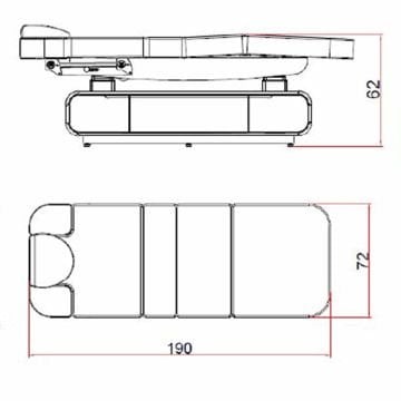 4 Motorlu Lyre Lg Wma Cilt Bakım, Masaj ve Terapi Yatağı