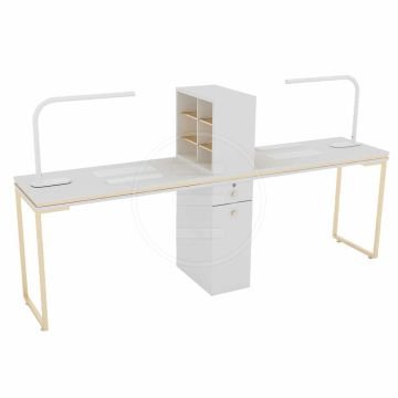 Çiftli Manikür Masası (Venüs Gold Double Nail Station) Sini