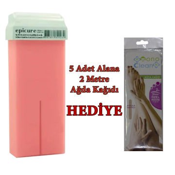 Epicure Kartuş Ağda 100 ml 5 Alana + 1 Adet 2 Metre Ağda Bezi Hediye