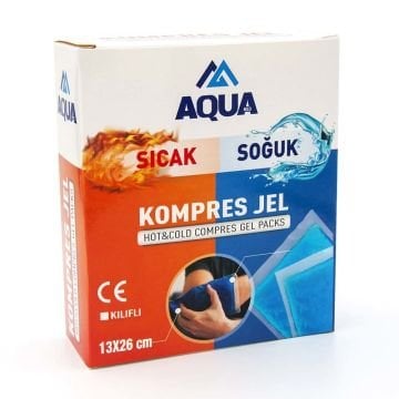 Aqua Kılıflı Sıcak Soğuk Jel Kompres 13cm*26cm