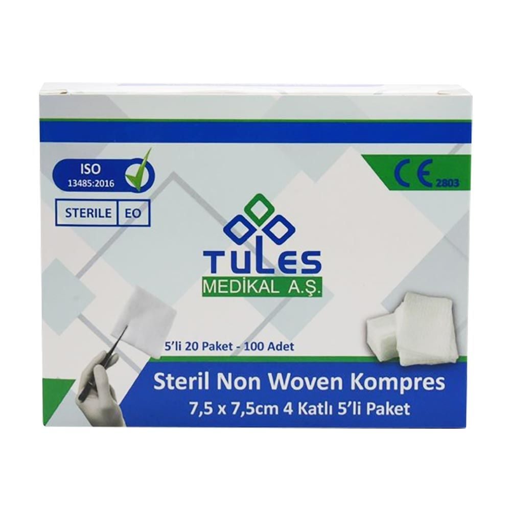 Tules Steril Nonwoven Gaz Kompres 100'lü