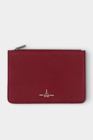 Kırmızı Küçük Boy Deri Clutch Çanta