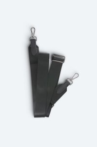 Mat Siyah Askılı Deri Clutch Çanta