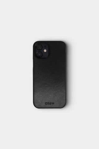 iPhone 11 Siyah Deri Telefon Kılıfı