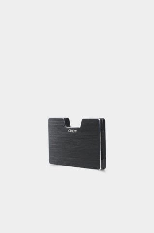 Yeni Nesil Metal Block Cüzdan / Kartlık - Siyah