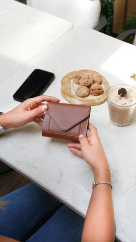 Zurich Zarf Kapaklı Kadın Cüzdan - Taba
