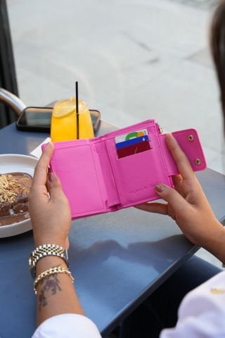 Milano Kadın Cüzdan / Bozuk Para Bölmeli - Pembe