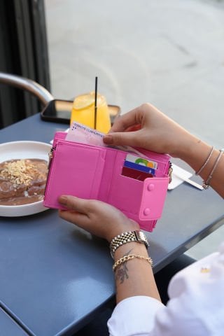 Milano Kadın Cüzdan / Bozuk Para Bölmeli - Pembe