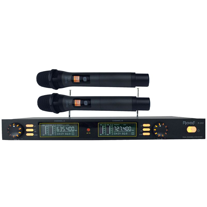 Roof R-202 2 El Uhf Kablosuz Telsiz Mikrofon