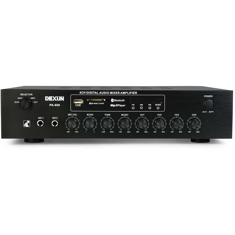 PA-600 Dexun PA-600 4 Bölgeli 100W Amfi