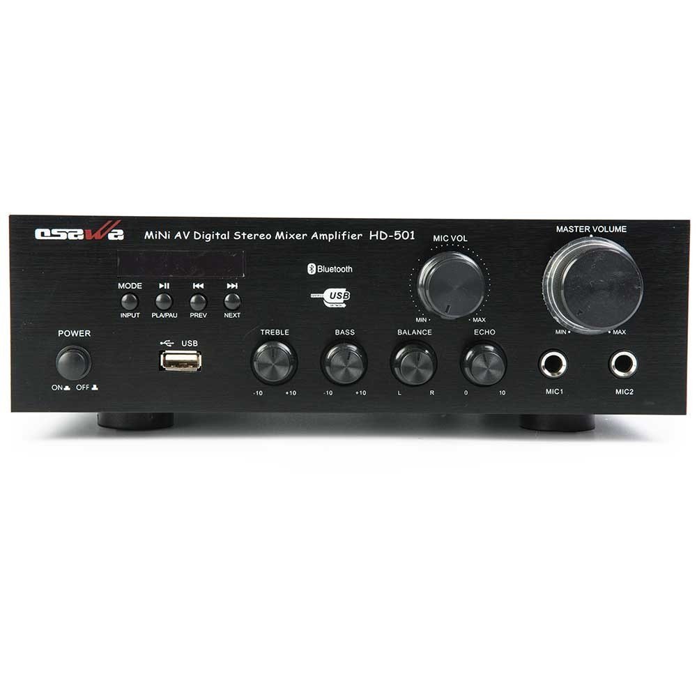 Osawa HD-501U 40W Stereo 2 Mikrofon Girişli Amfi