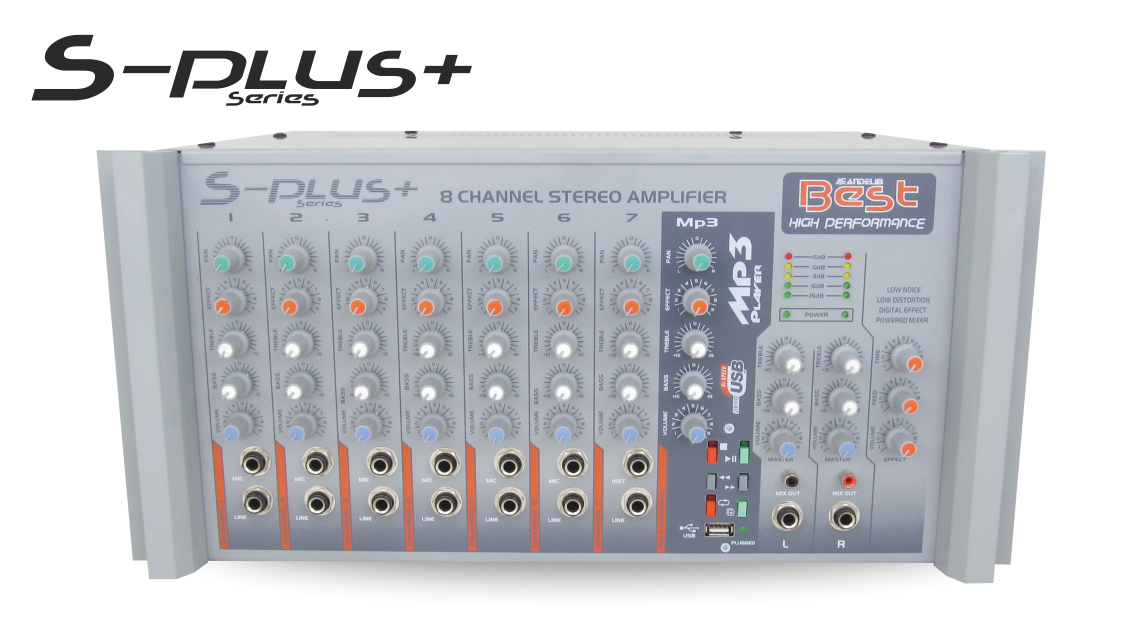 AN300SU Stereo Mixer Amplifikatör