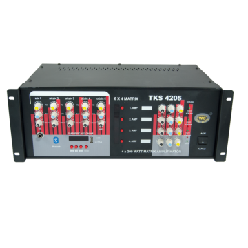 TKS 4205 5 x 4 MATRİKS 4X200W AMPLİFİKATÖR