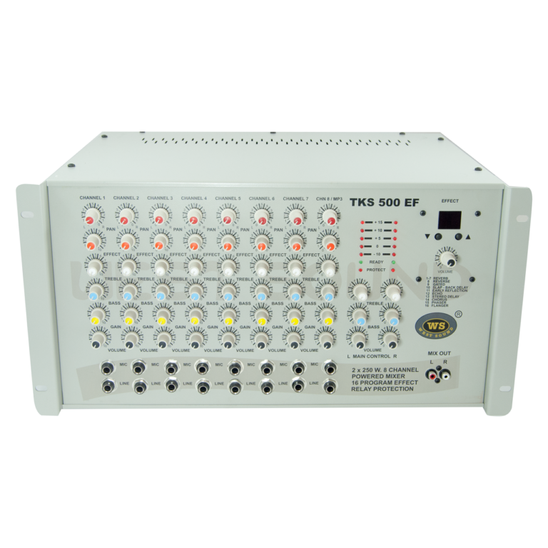 TKS 500 EF MİKSERLİ EFEKTLİ STEREO AMPLİFİKATÖR