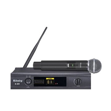 KÖNİG K-401 E WİRELESS BİR EL TELSİZ MİKROFONU