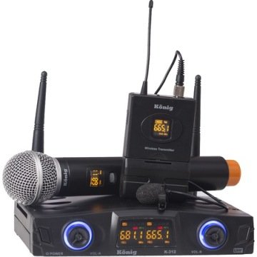 KÖNİG K-312 EY 1 EL-1 YAKA TELSİZ MİKROFONU