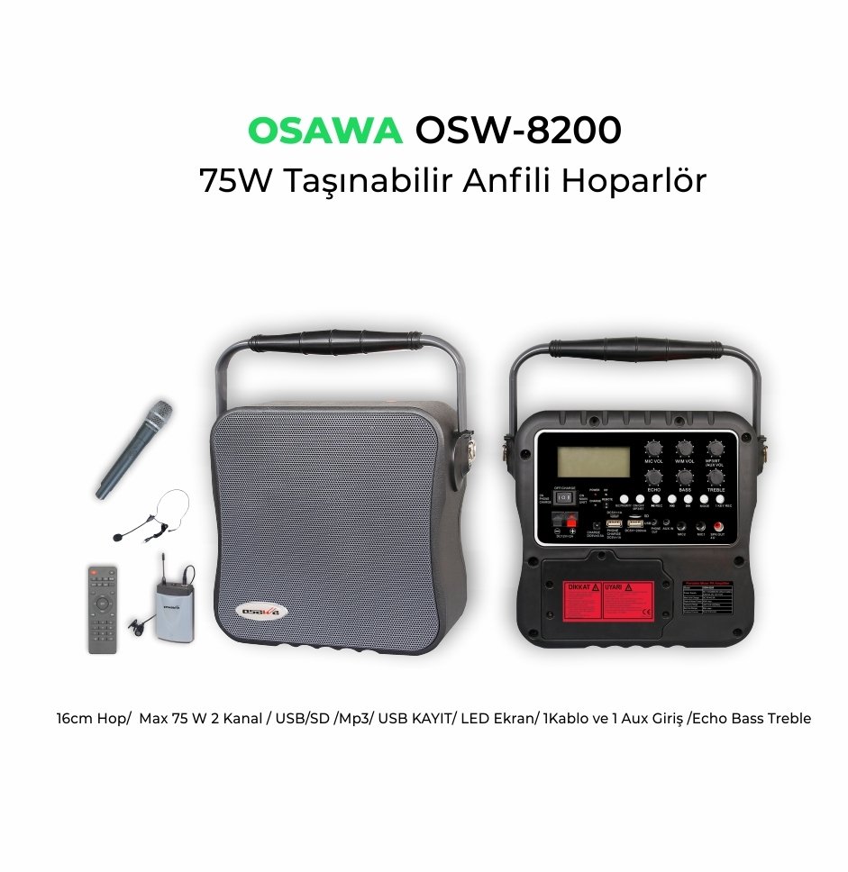 OSW–8200 75 Watt Taşınabilir Anfi