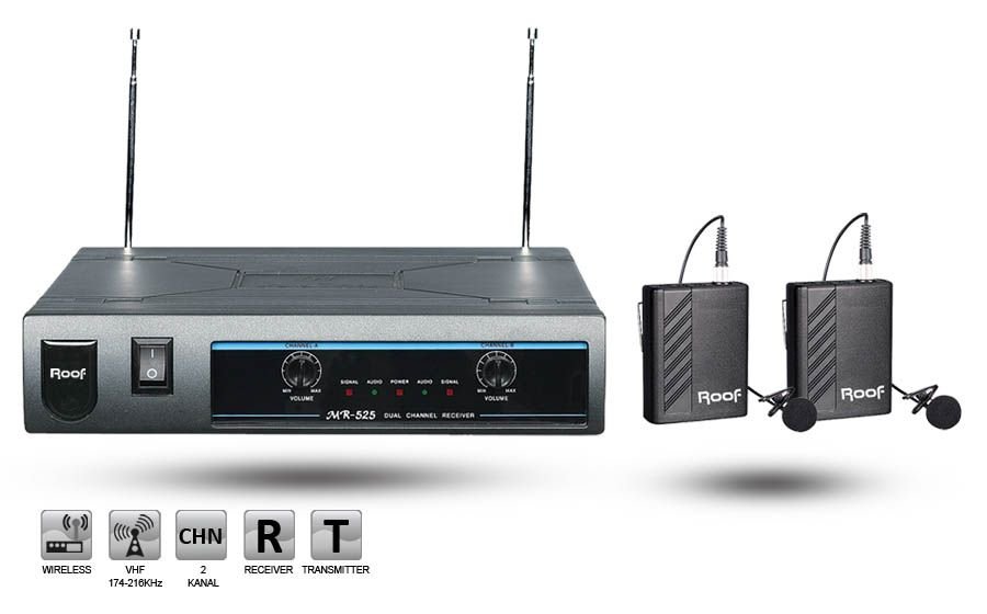R-220 2 YAKA TELSİZ MİKROFON VHF