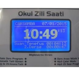 AOS 100U Usb Kontrollü Programlanabilir Okul Zil Saati