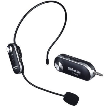 König K-503 Şarjlı Telsiz Kablosuz Headset Kafa Mikrofon