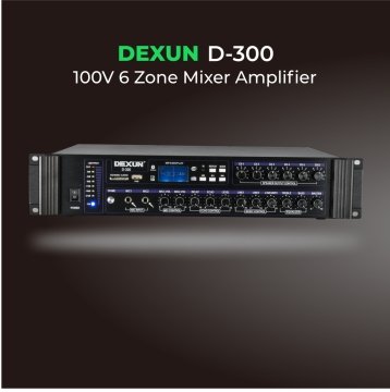 Dexun D-300 100V 250 Watt 6 Bölgeli Mikser Anfi