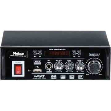 MEKSE UA-101  30W RMS Stereo Bluetooth Şarjlı 12V Özellikli Amfi