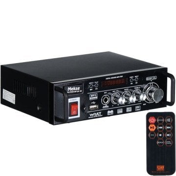 MEKSE UA-101  30W RMS Stereo Bluetooth Şarjlı 12V Özellikli Amfi