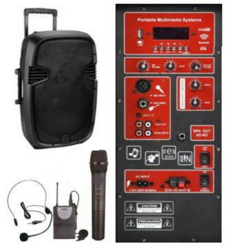 ODO CA-15 VHF 15 İnç 1500W Taşınabilir Hoparlör Sistemi