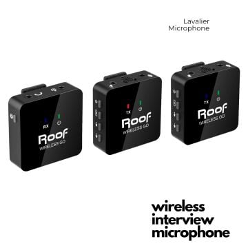 ROOF WIRELESS GO 2 INTERVIEW MİKROFON Çift kişilik Kablosuz Yaka Mikrofonu