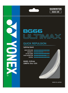 BG66 Ultimax 10m Badminton Kordajı - Beyaz | Yonex