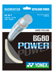 BG80 Power 10m Badminton Kordajı - Beyaz | Yonex