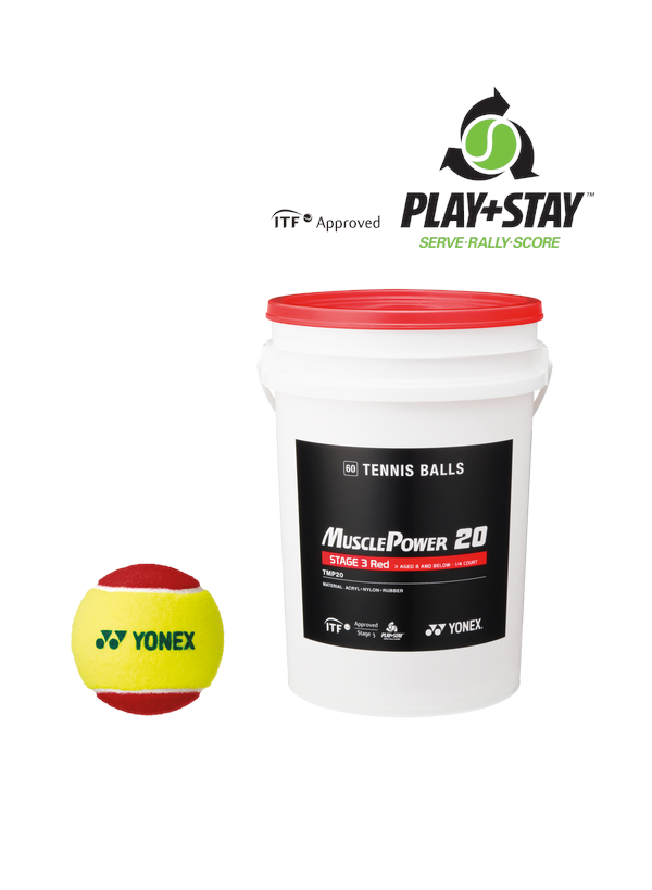 YY22 Muscle Power 20 (ST-3) Kırmızı Tenis Topu 60 lı |Yonex