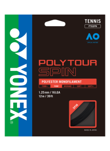 PolyTour Spin 125 Monofilamet 12m Tenis Kordajı - Siyah | Yonex