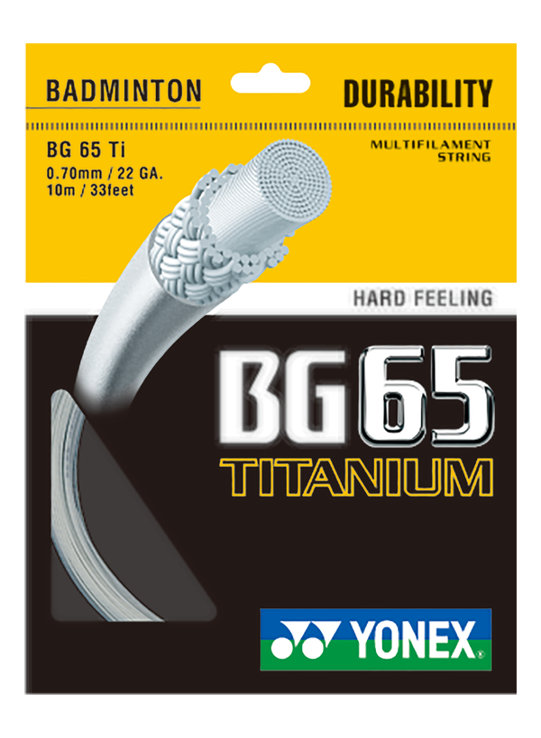 BG 65 Titanyum 10 m Badminton Kordajı - Beyaz | Yonex