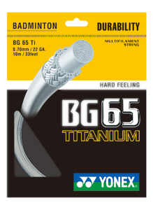 BG 65 Titanyum 10 m Badminton Kordajı - Beyaz | Yonex