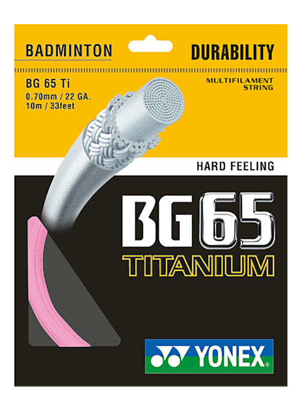 BG 65 Titanyum Badminton Kordajı - Pembe | Yonex
