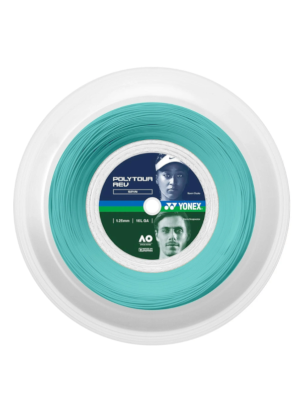 Poly Tour Rev 125 Monofilament 200m Tenis Kordajı - Mint |Yonex