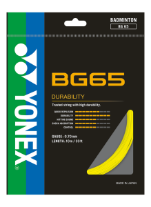 BG65 10m Badminton Kordajı - Sarı | Yonex