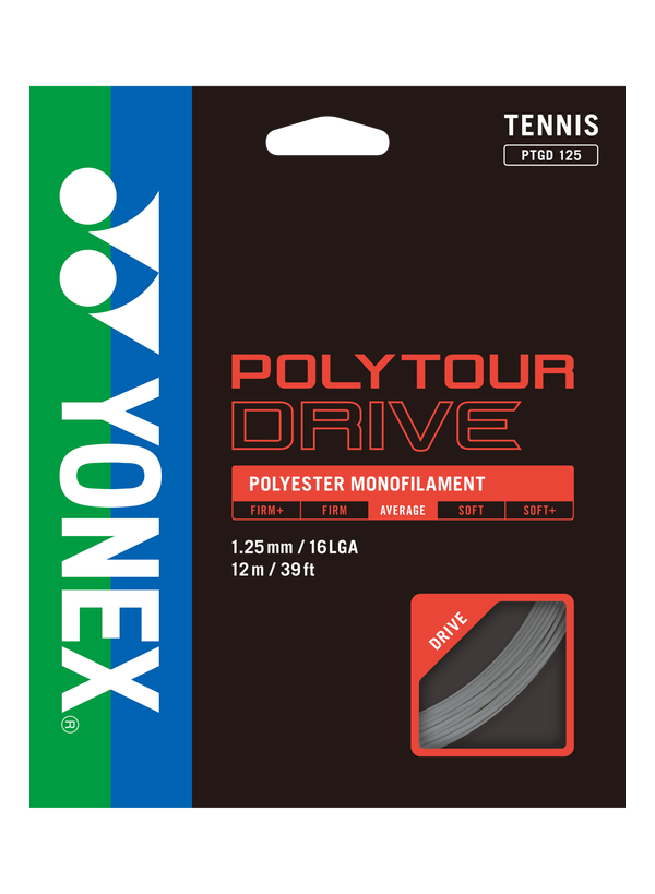 PolyTour Drive 125 Monofilament 12m Tenis Kordaj - Gri | Yonex