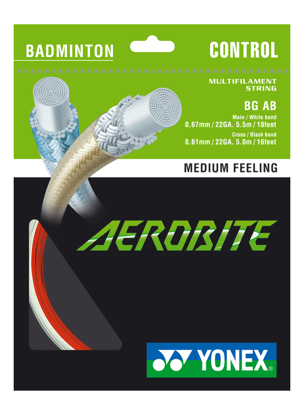 BG-Aerobite 10M Badminton Kordajı - Beyaz / Kırmızı | Yonex