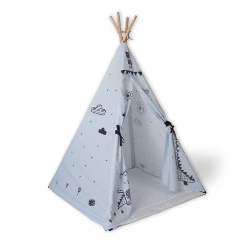Tepee Çadır - Dino - Mavi - Standard