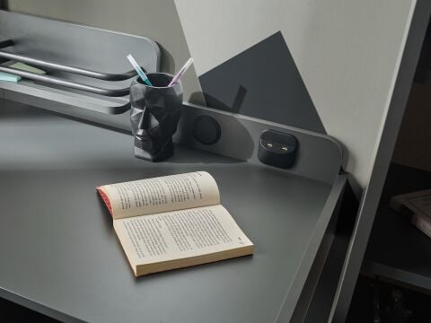 Aura Genç Odası - (2 kapılı Askılı Dolap + 1 Kapılı Raflı Dolap + Çalışma Masası + Başlıklı Karyola (100x200)