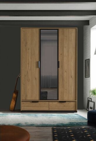 Kolezyum Genç Odası - (Aynalı Dolap + Çalışma Masası + Başlıklı Karyola (100x200)