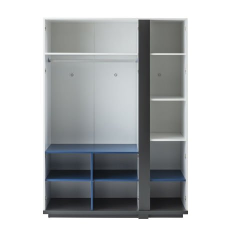 Space 7 Genç Odası - (3 Kapılı Dolap + Çalışma Masası Alt Modül + Başlıklı Karyola (100x200)